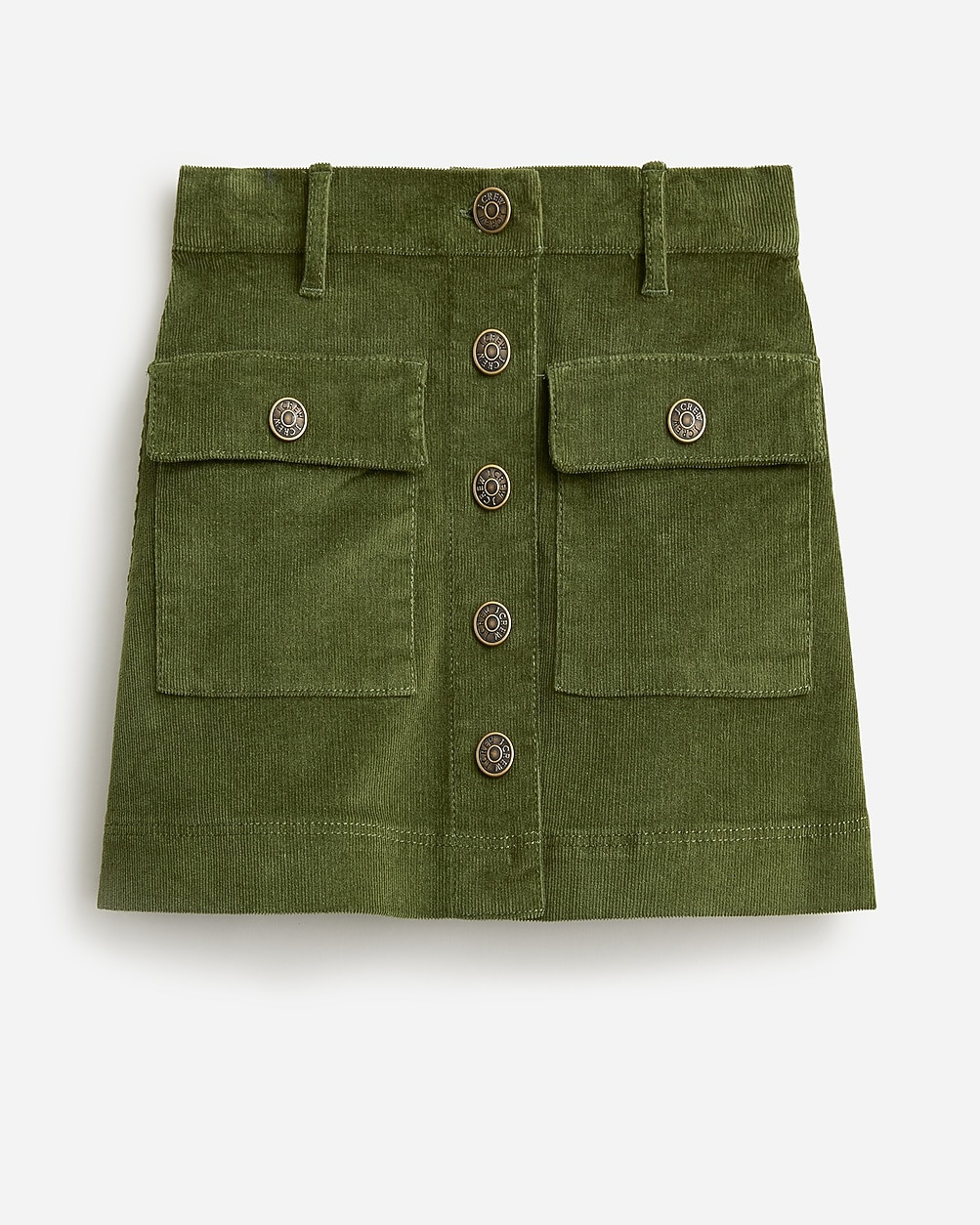 Button-front corduroy skirt | J. Crew US