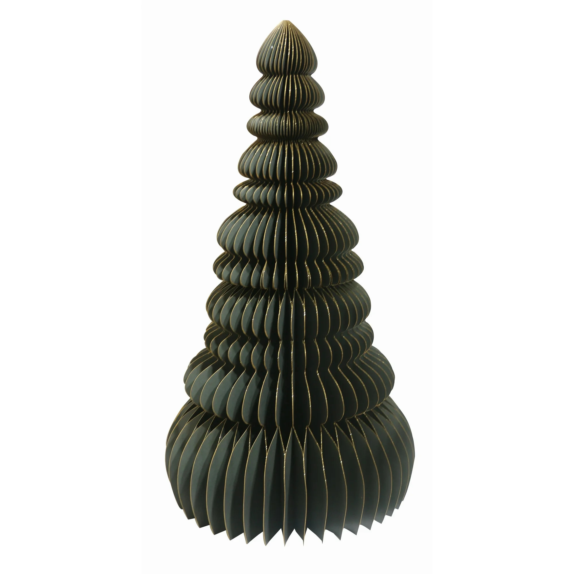 Honeycomb Paper Tree Christmas Decoration, Green, 35", by Holiday Time | Walmart (US)
