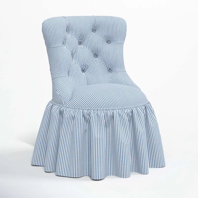 Coad 25'' Wide Tufted Cotton Swivel Side Chair | Wayfair North America