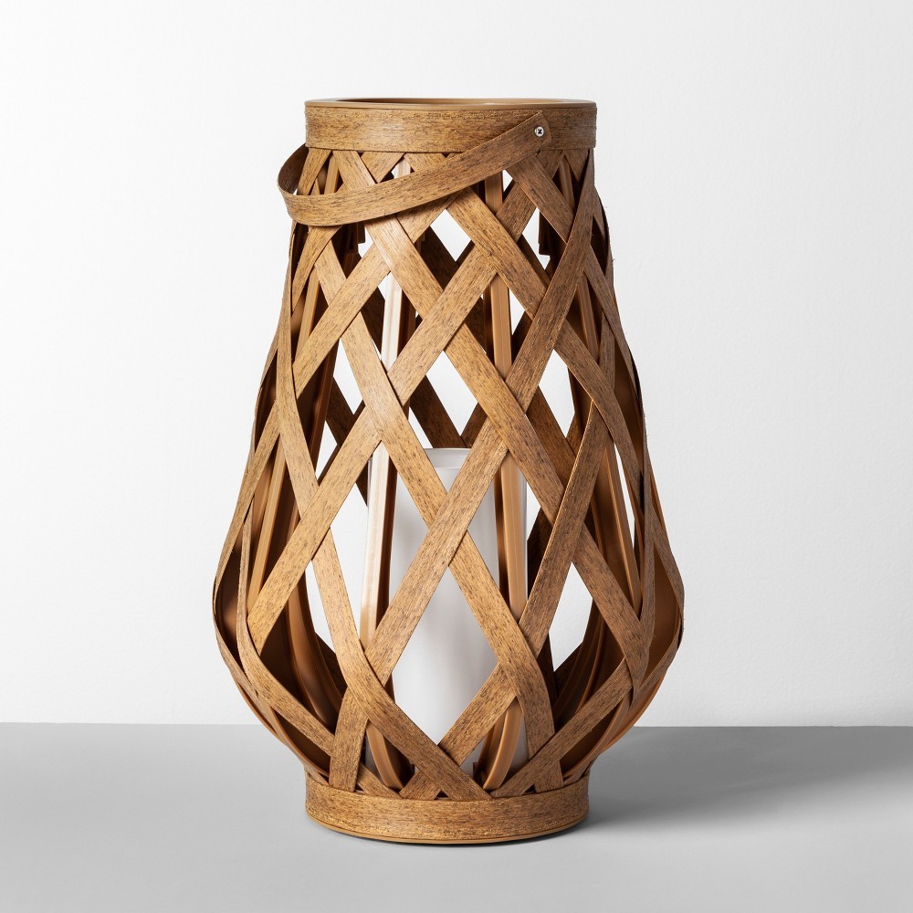 17"" Rattan Outdoor Lantern LED Candle Natural - Opalhouse | Target
