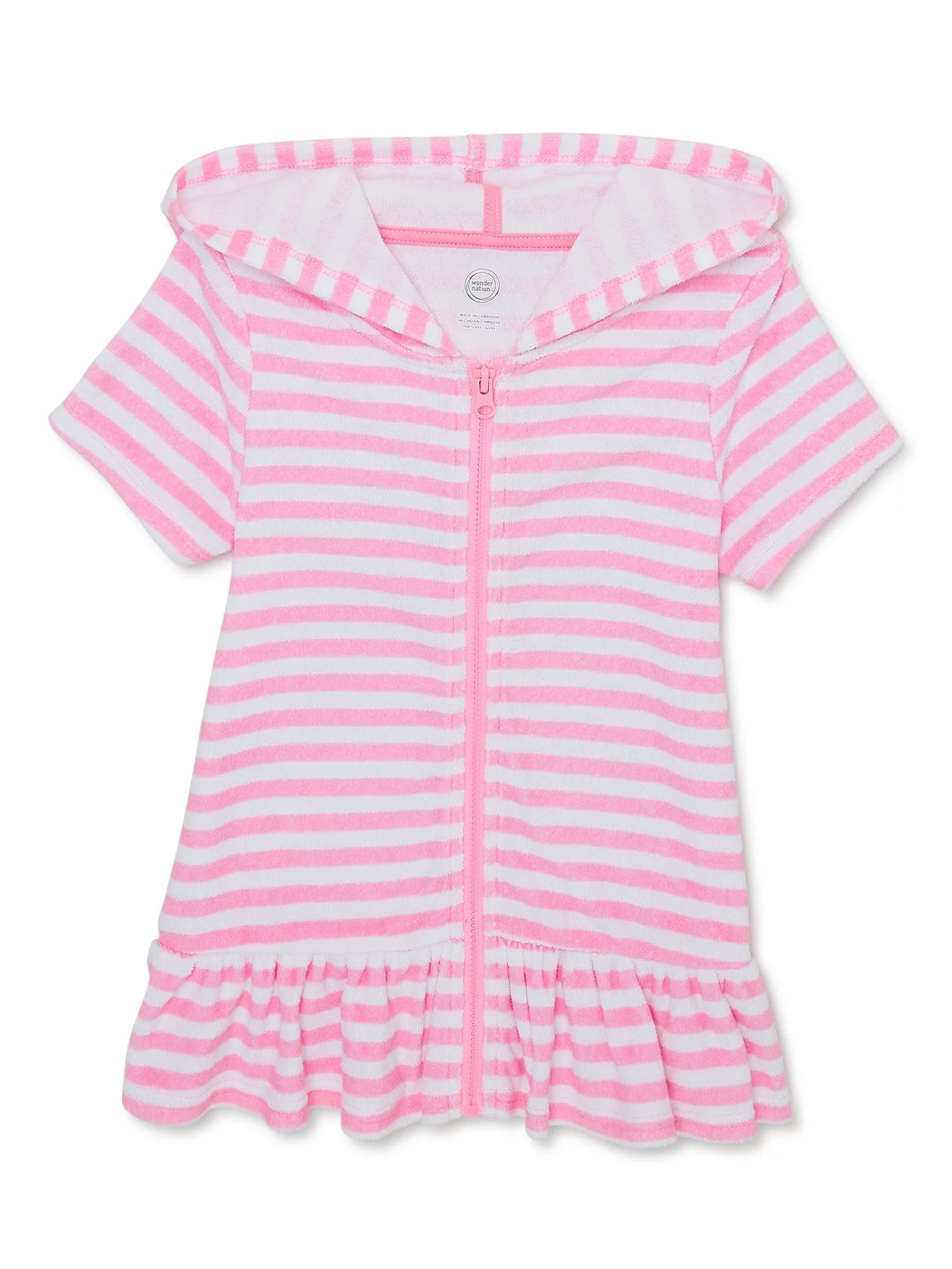 Wonder Nation Toddler Girl Cover-Up Dress, Sizes 12M-5T | Walmart (US)
