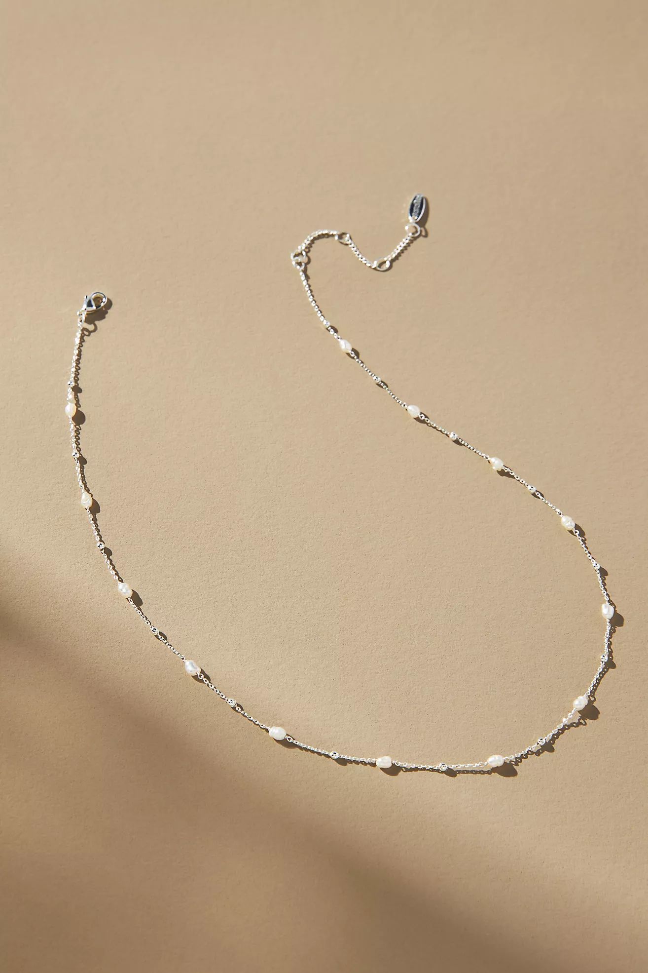 Mini Pearl Chain Necklace | Anthropologie (US)