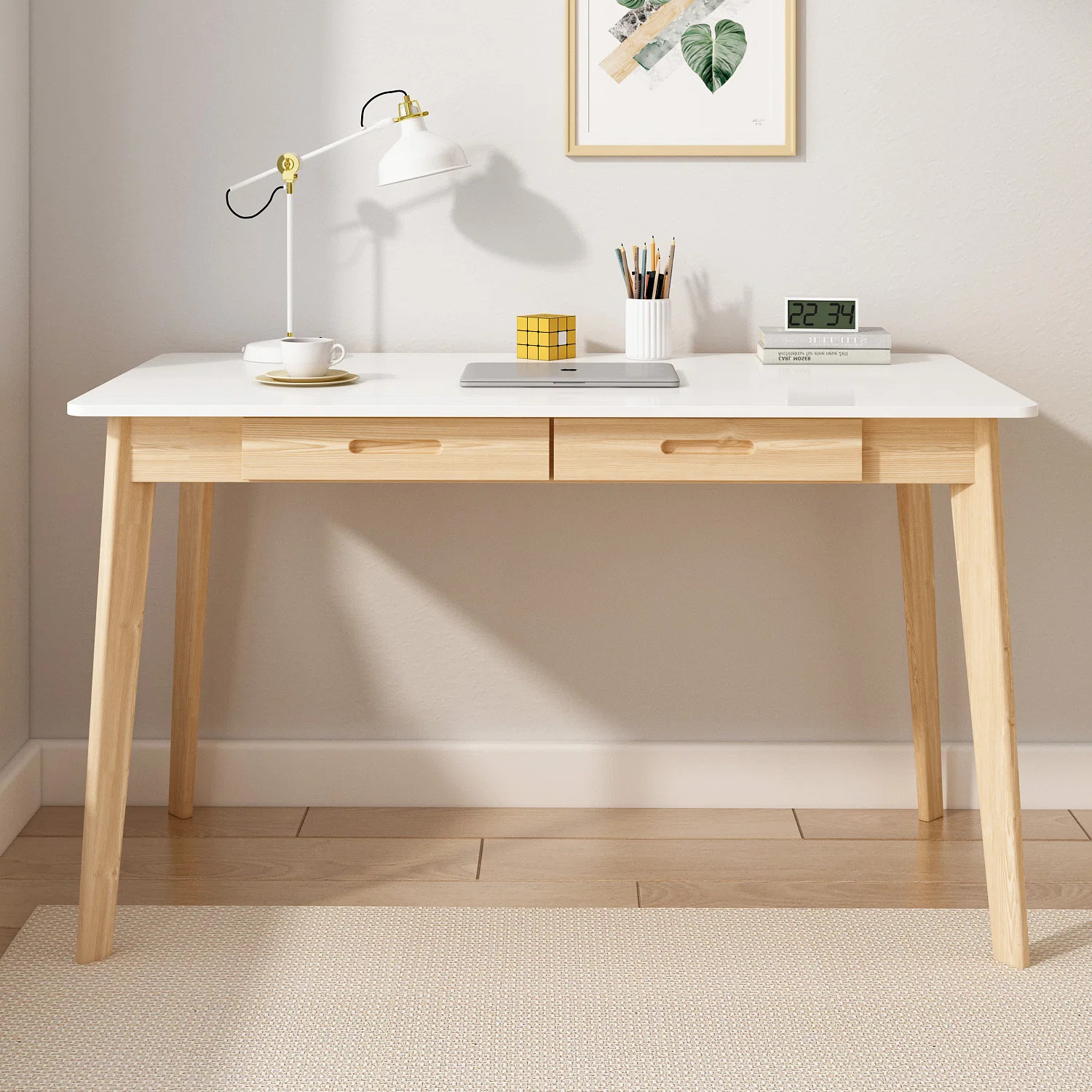 Latwon Wooden Desk | Wayfair North America