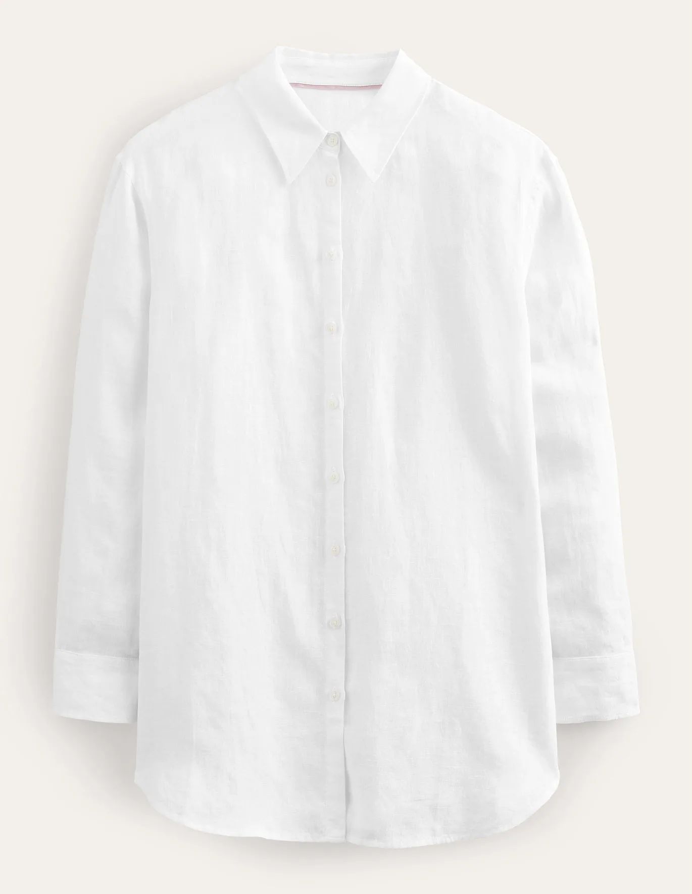 Relaxed Linen Shirt - White | Boden (US)