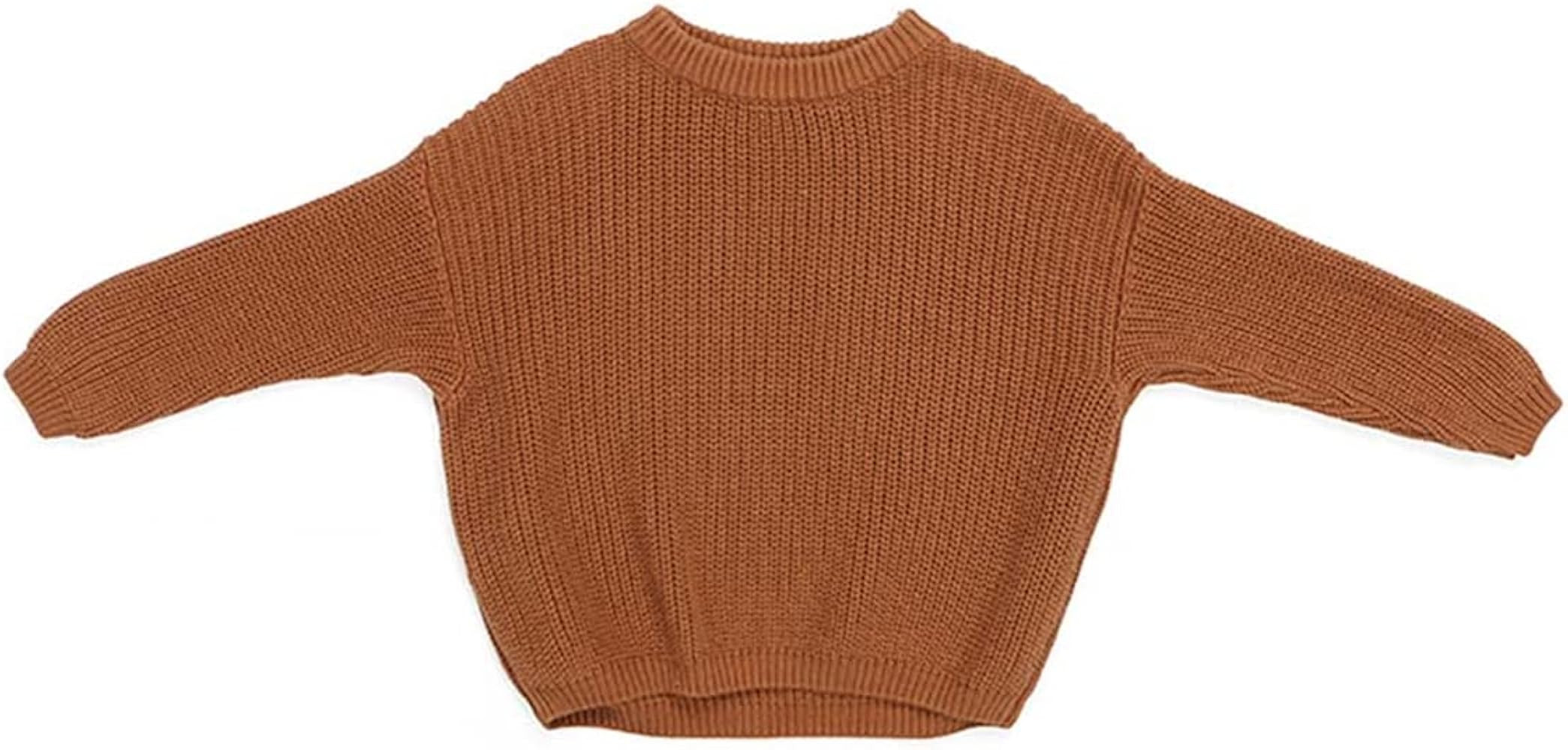 Afunbaby Baby Girl Boy Knit Sweater Blouse Pullover Sweatshirt Warm Crewneck Long Sleeve Tops for... | Amazon (US)