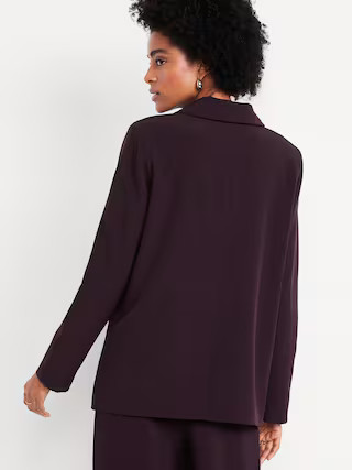 Classic Double-Weave Blazer | Old Navy (US)