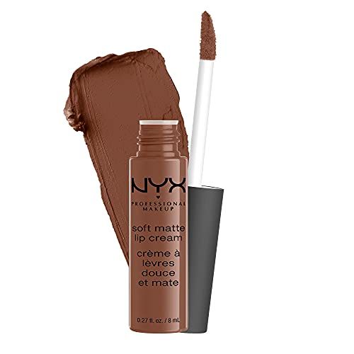 NYX PROFESSIONAL MAKEUP Soft Matte Lip Cream, Lightweight Liquid Lipstick - Berlin (Medium Warm Brown) | Amazon (US)