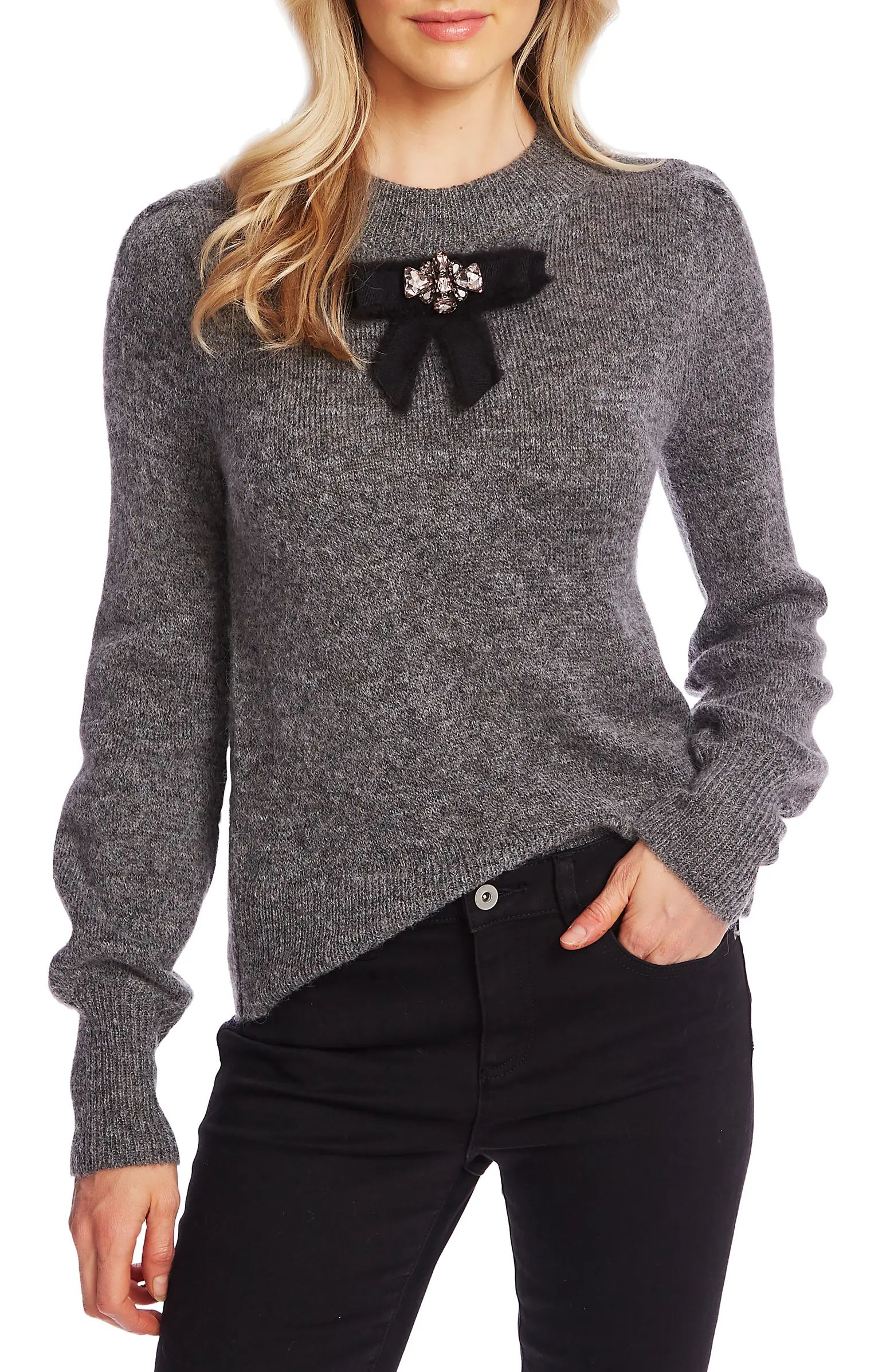 Jeweled Bow Detail Sweater | Nordstrom