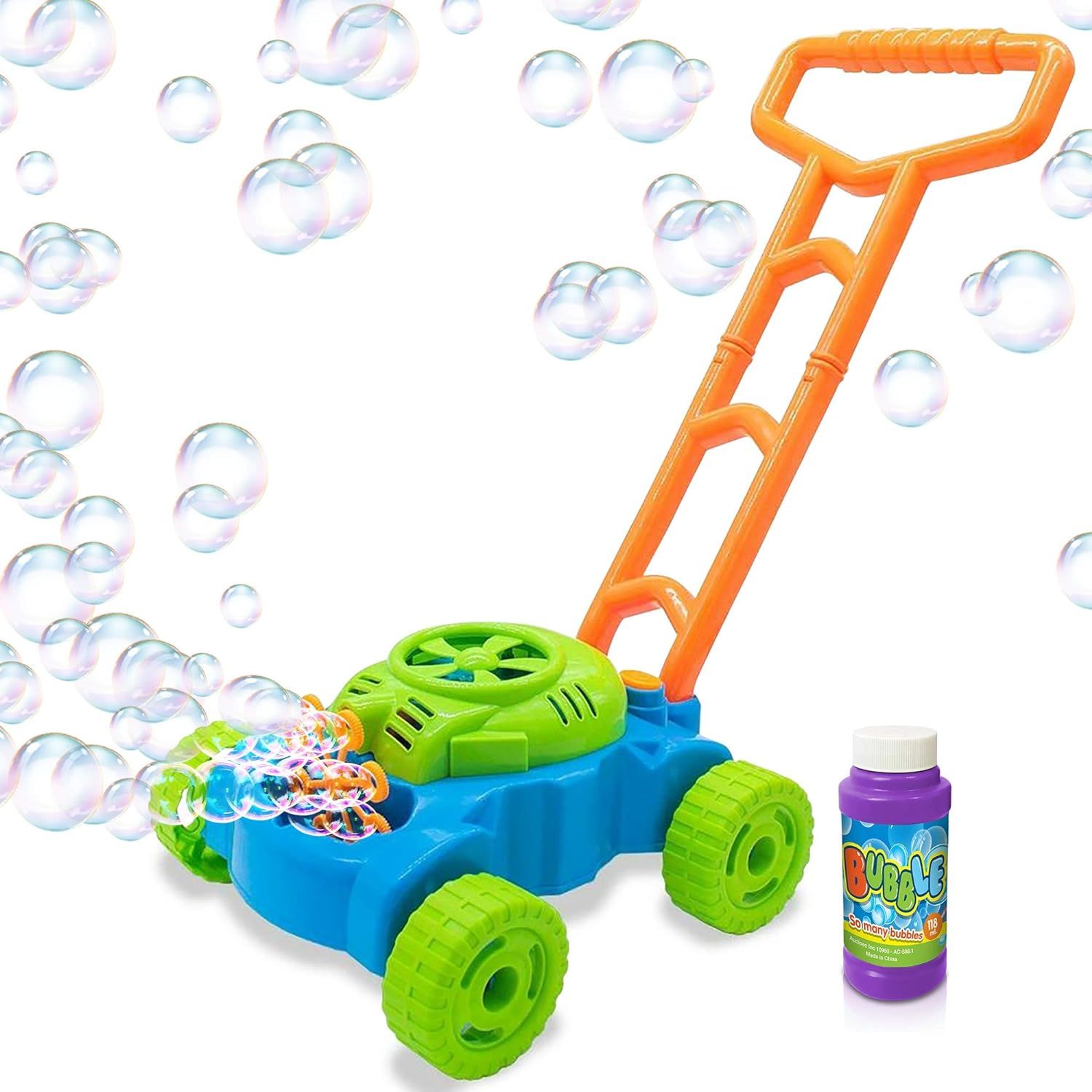 ArtCreativity Bubble Lawn Mower - Electronic Bubble Blower Machine - Fun Bubbles Blowing Push Toy... | Amazon (US)