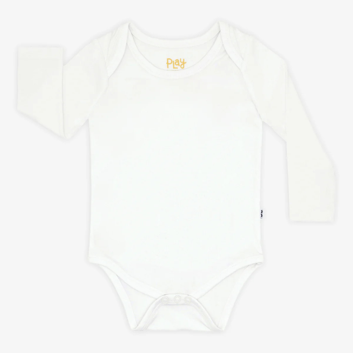 Soft White Long Sleeve Bodysuit | Little Sleepies