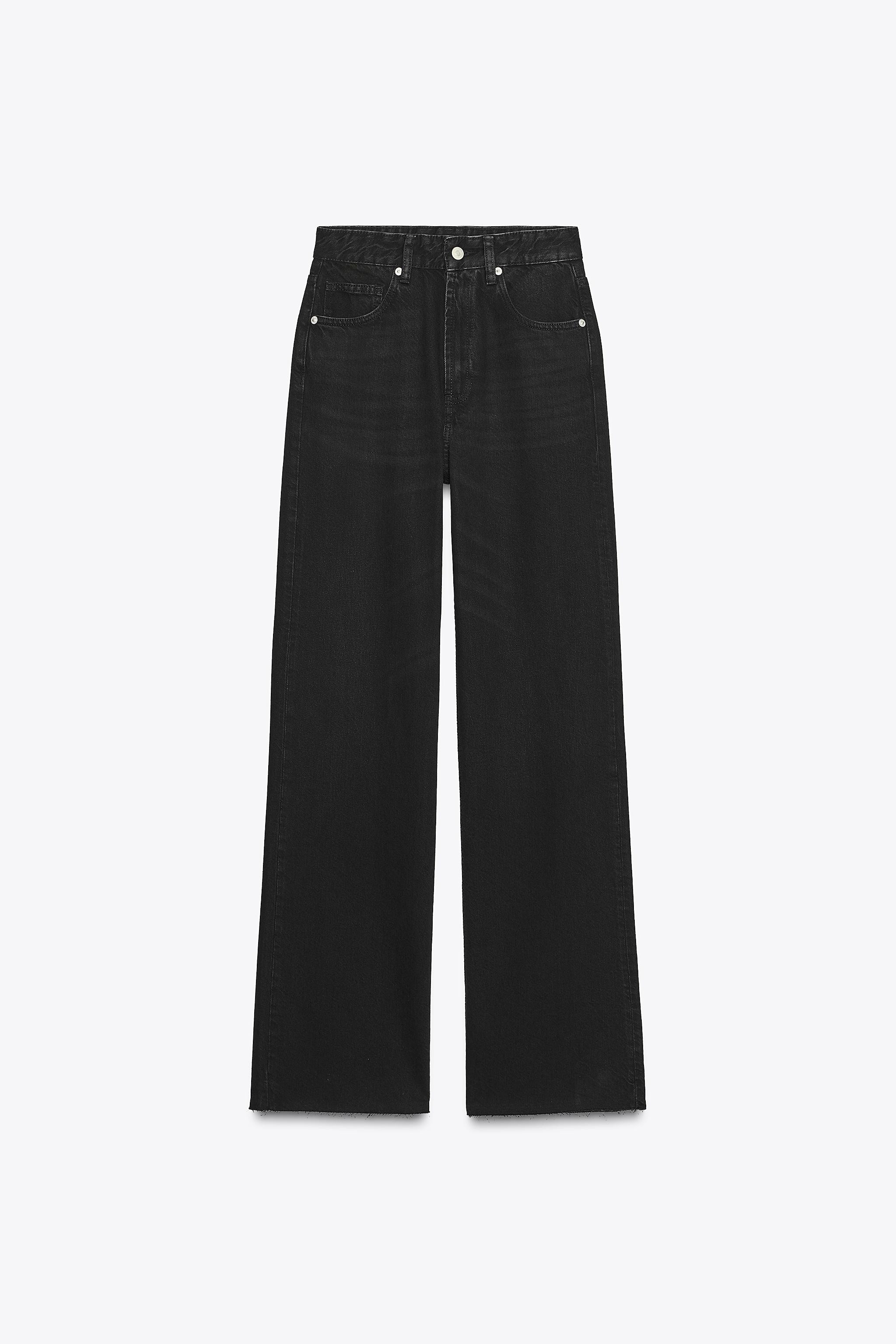 TRF WIDE-LEG HIGH-WAIST JEANS | Zara UK