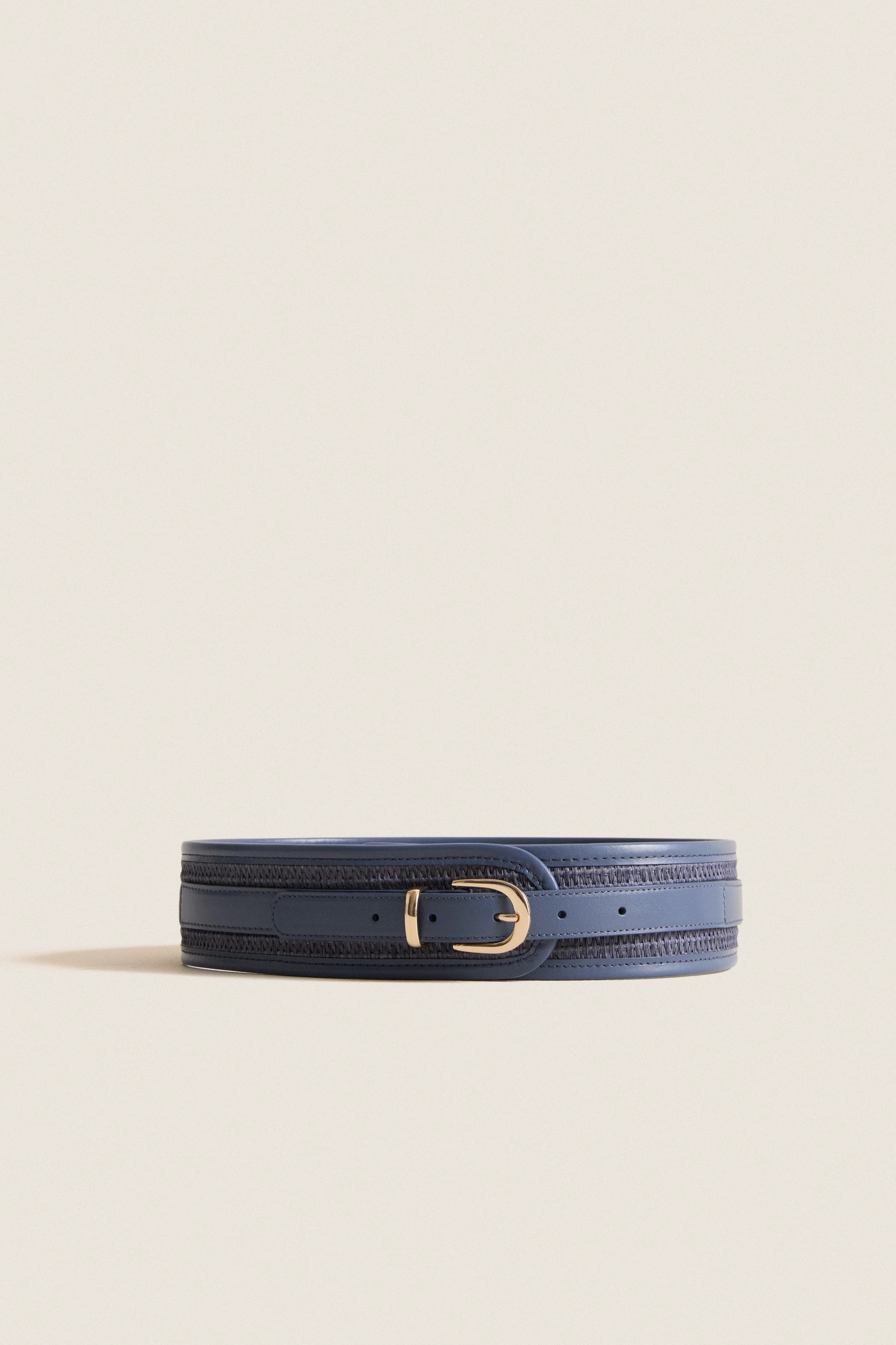 Navy Raffia Waist Belt | Tuckernuck (US)