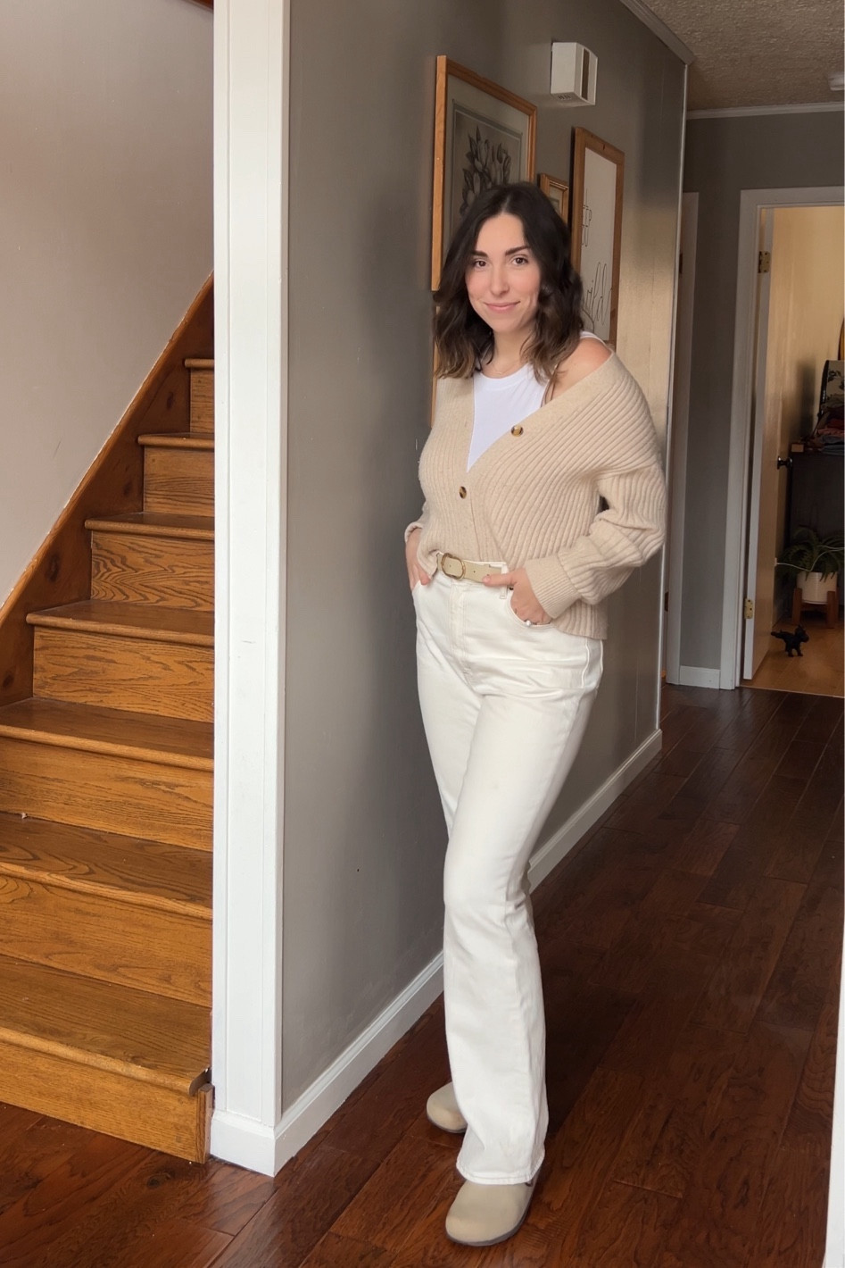 Monochromatic outfit 🤍 
Abercrombie jeans on sale 25% today!! 

#LTKfindsunder100 #LTKMostLoved #LTKSpringSale