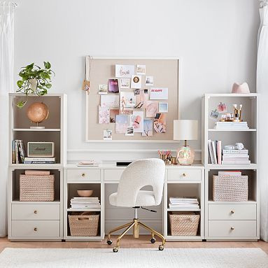 Keaton Storage Desk & Bookcase Super Set (100") | Pottery Barn Teen