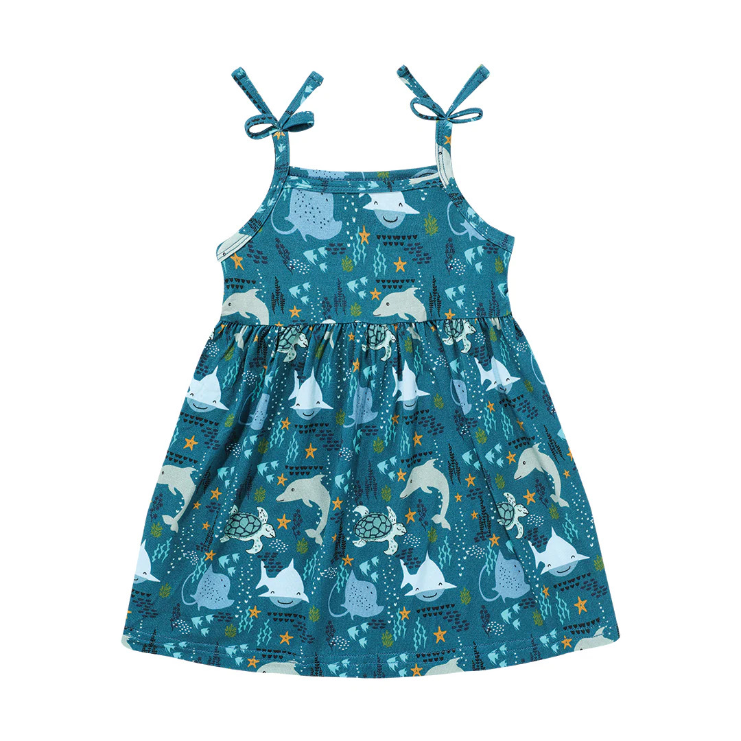 Ocean Friends Viscose Bamboo Twirl Dress Sundress | Emerson and Friends