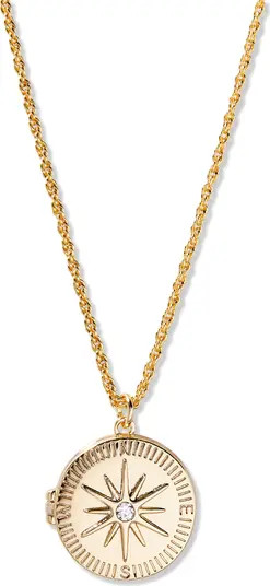 Brook and York Mel Compass Locket Pendant Necklace | Nordstrom | Nordstrom