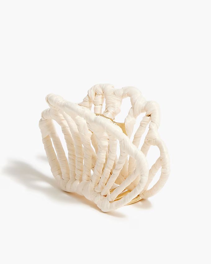 Wrapped straw claw hair clip | J.Crew Factory