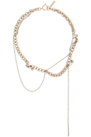 Gold & Silver Helena Necklace | SSENSE