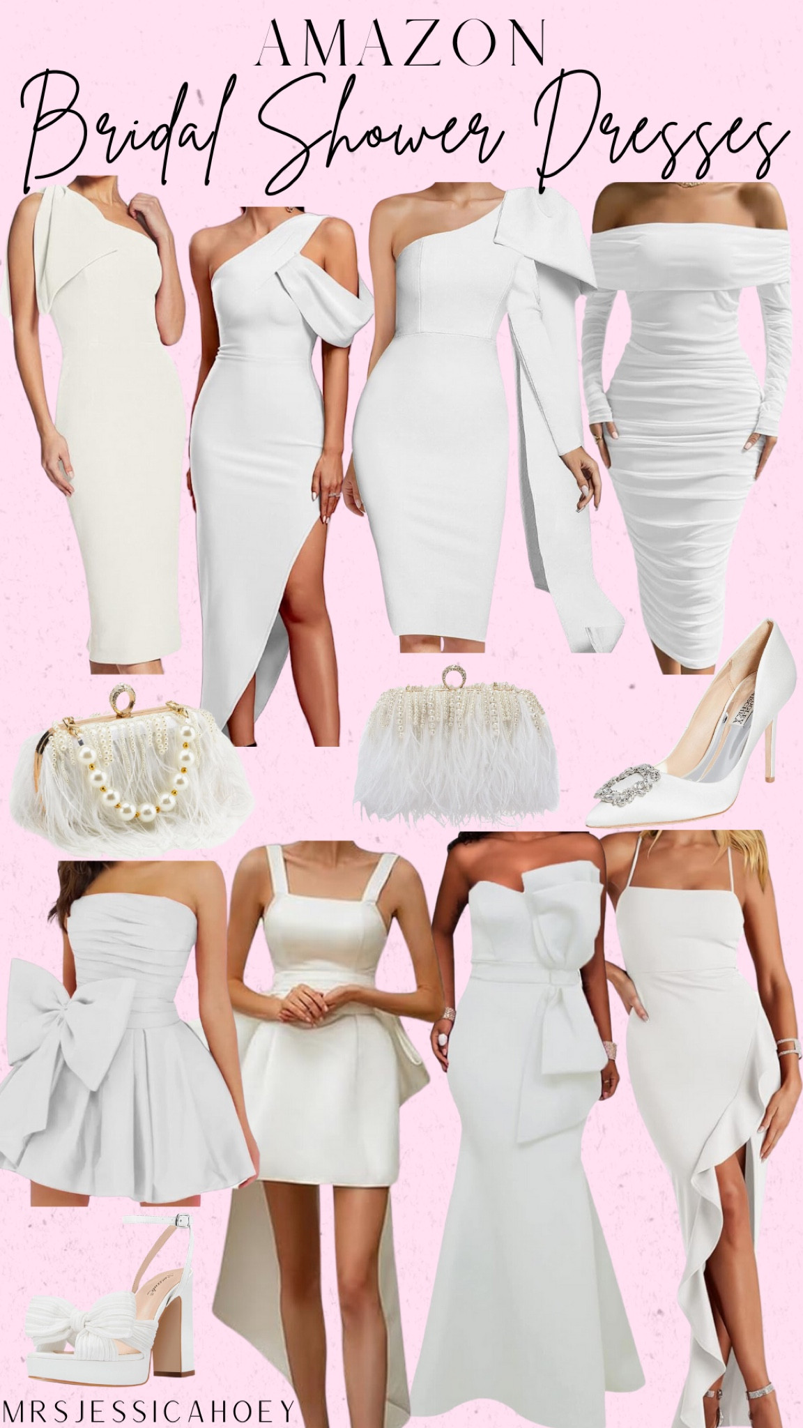 Women’s dresses. White dresses. Bridal shower dresses. Cocktail formal special occasion prom holiday dresses. Satin chiffon shirt midi long strapless square neck tank spaghetti strap dress. Evening clutches. Heels stilettos.

#LTKParties #LTKFindsUnder100 #LTKWedding