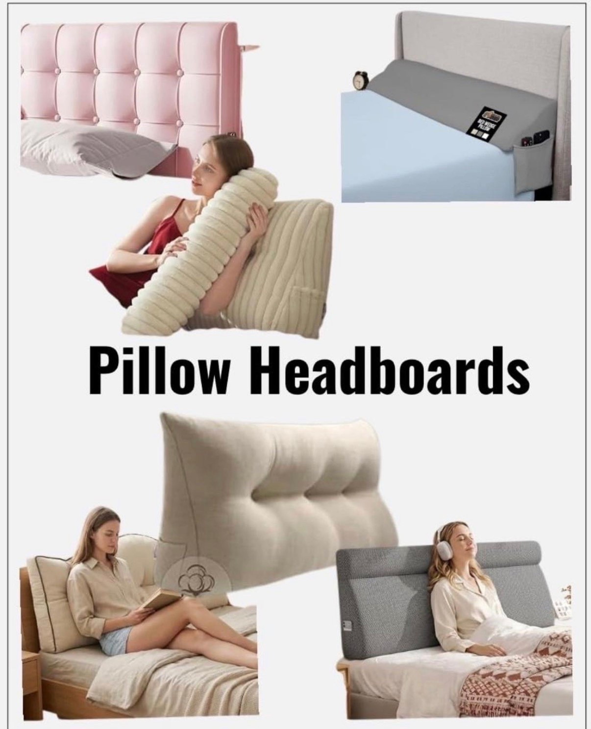 Make a dorm bed more comfortable without a traditional headboard. These pillow headboards provide back support for studying, reading, and watching TV while adding a cozy, finished look to a Twin XL bed. Available in a variety of styles and colors for any dorm room. Pillow headboard, dorm headboard, Twin XL bedding, dorm room decor, college dorm essentials, dorm bed.

#LTKU #LTKHome