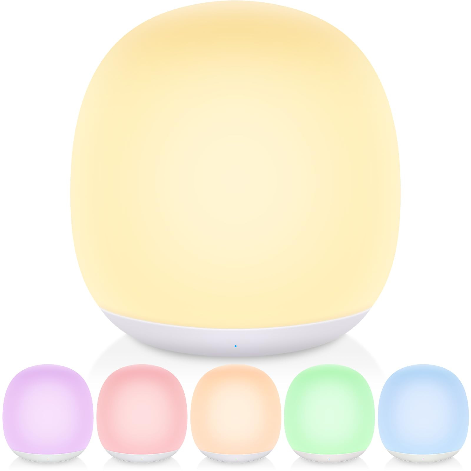 Night Light for Kids, Night Light for Baby Nursery, Color Changing&Dimmable Touch Control Egg Lig... | Amazon (US)