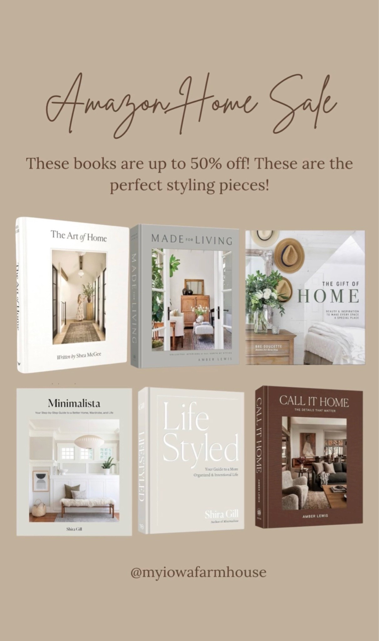 All of these books are amazing reads and also make great styling pieces. You can use them to style a coffee table, bookshelf, console table or nightstand. You can never have too many of these books. I just ordered three more! ￼￼

#LTKSaleAlert #LTKHome