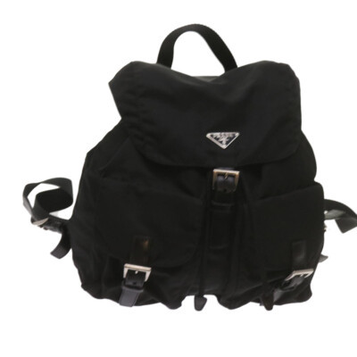 PRADA Backpack Nylon Black Auth 68176 | eBay US