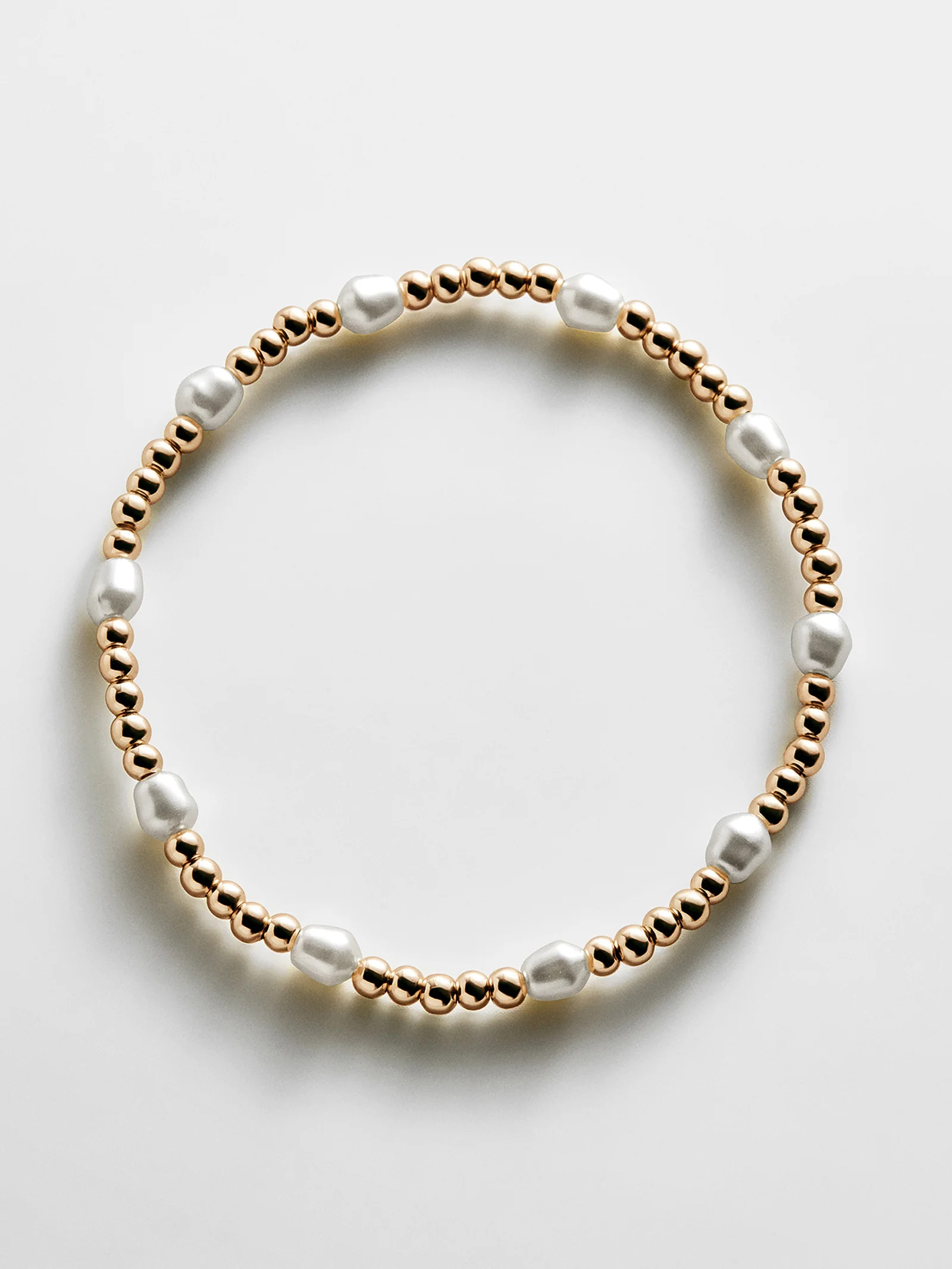 Pearl Stretch Bracelet - Spaced Pearl | BaubleBar
