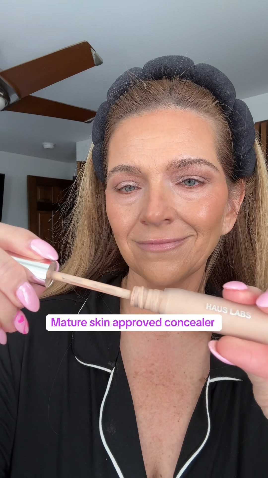 Hydrating concealer that doesn’t emphasize texture or sit in fine lines 

#LTKmorningroutine #LTKBeauty #LTKOver40