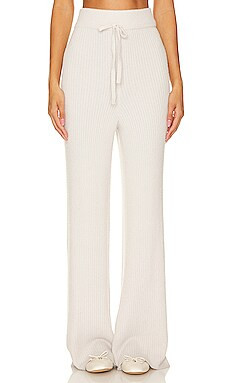 Spiritual Gangster Wide Leg Chenille Pant in White Sand from Revolve.com | Revolve Clothing (Global)