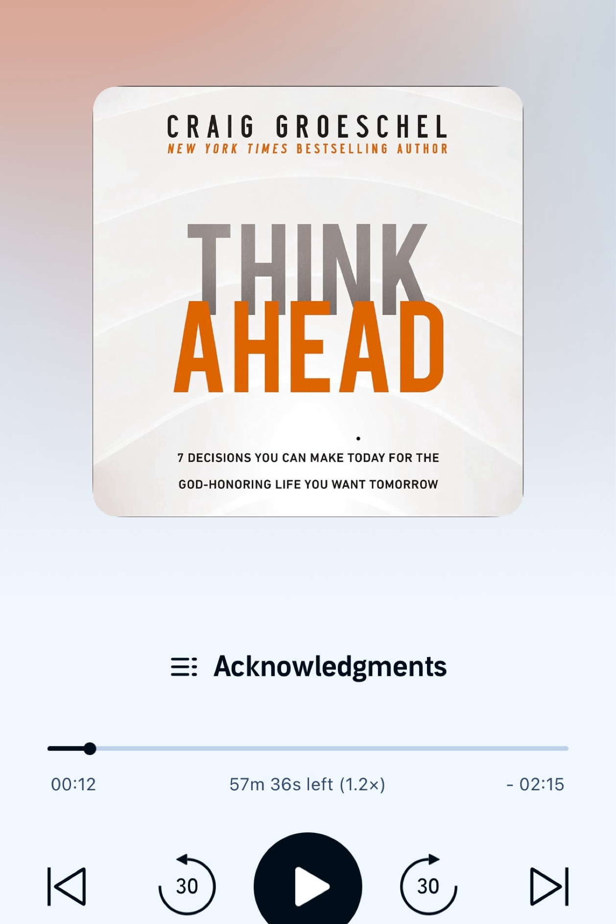 my recent favorite book to read (listen to).  Lots of practical tips to help your faith and life not be tossed around by every interpretation or influence you contact. 