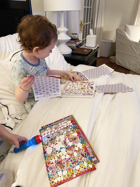 Lisa Frank stickers have been the biggest hit with my daughter. Just hand her a pad of paper and she will sit and play independently for what feels like forever. 

#LTKfamily #LTKFind #LTKkids
