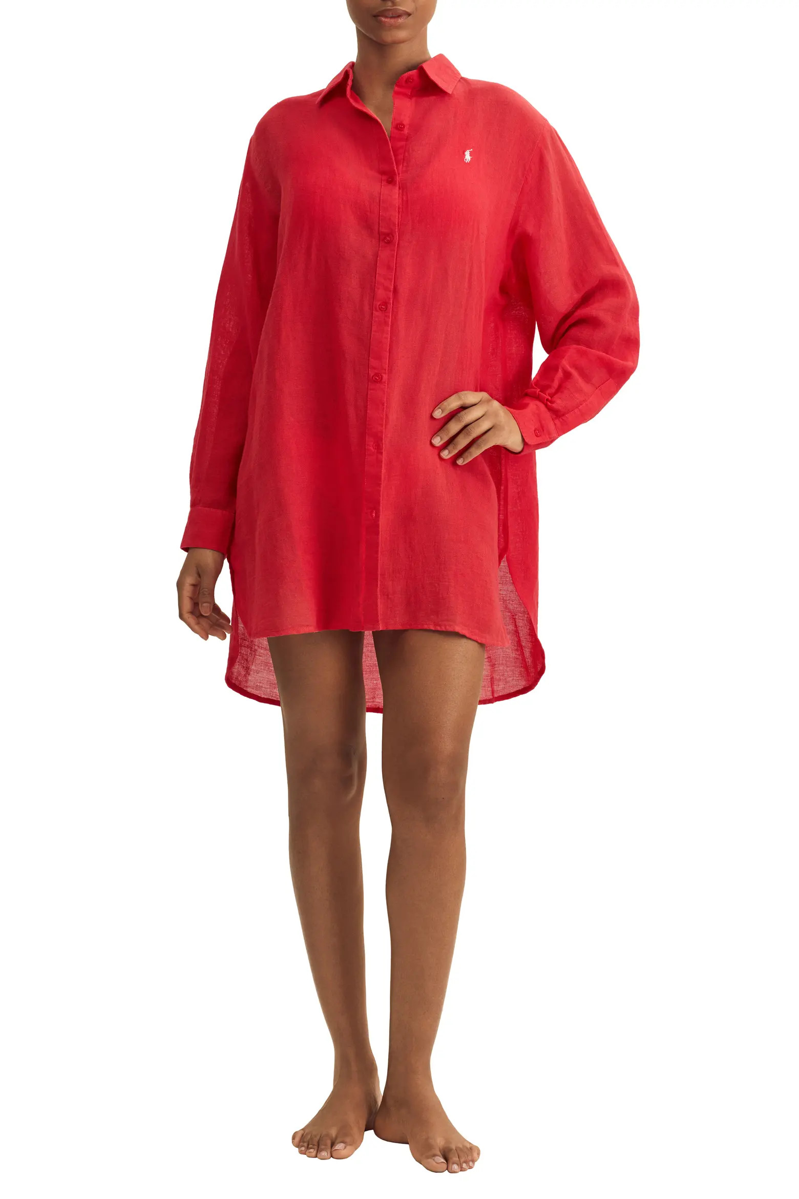 Boyfriend Long Sleeve Cover-Up Tunic (Women) | Nordstrom | Nordstrom