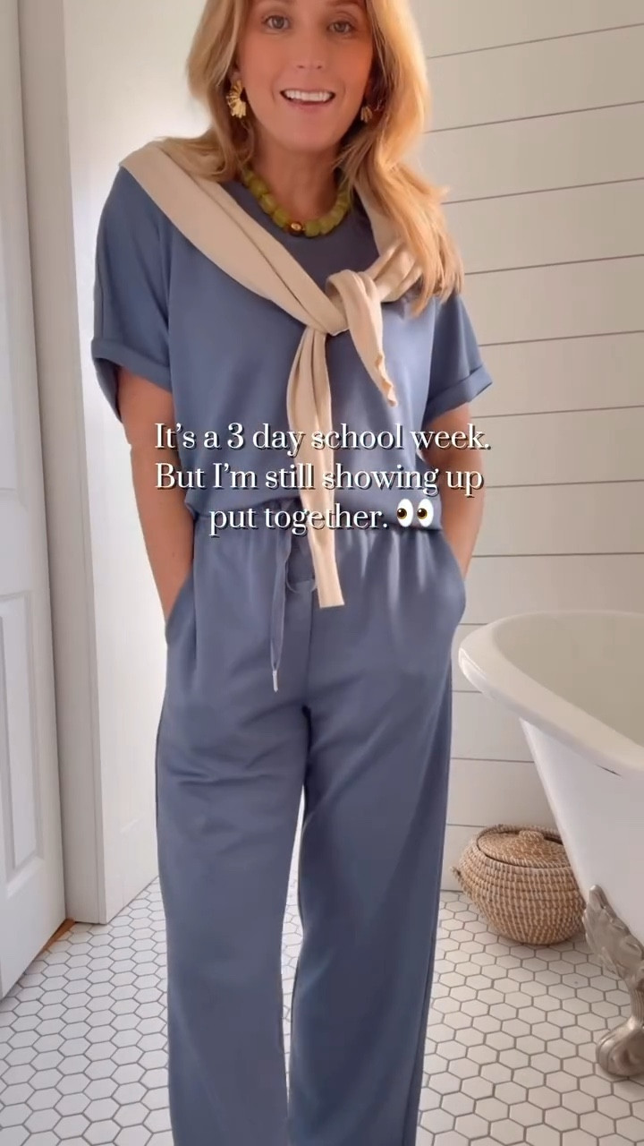 short week over here and PTL it’s Friday but I committed to showing up for myself everyday and part of that is throwing on an outfit that makes me feel good. these sets I snagged off of Amazon do just 👏🏼 that. 👏🏼 they’re equally as easy to throw on as a t shirt and leggings would be - just a little more intentional and a little cuter. 〰️ 

drop a comment below and I’ll send ova the details 😊