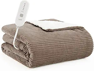 Homemate Heated Blanket Electric Throw - 50"x60" Heating Blanket Throw 1/2/4/6/8 Hours Auto-Off 1... | Amazon (US)