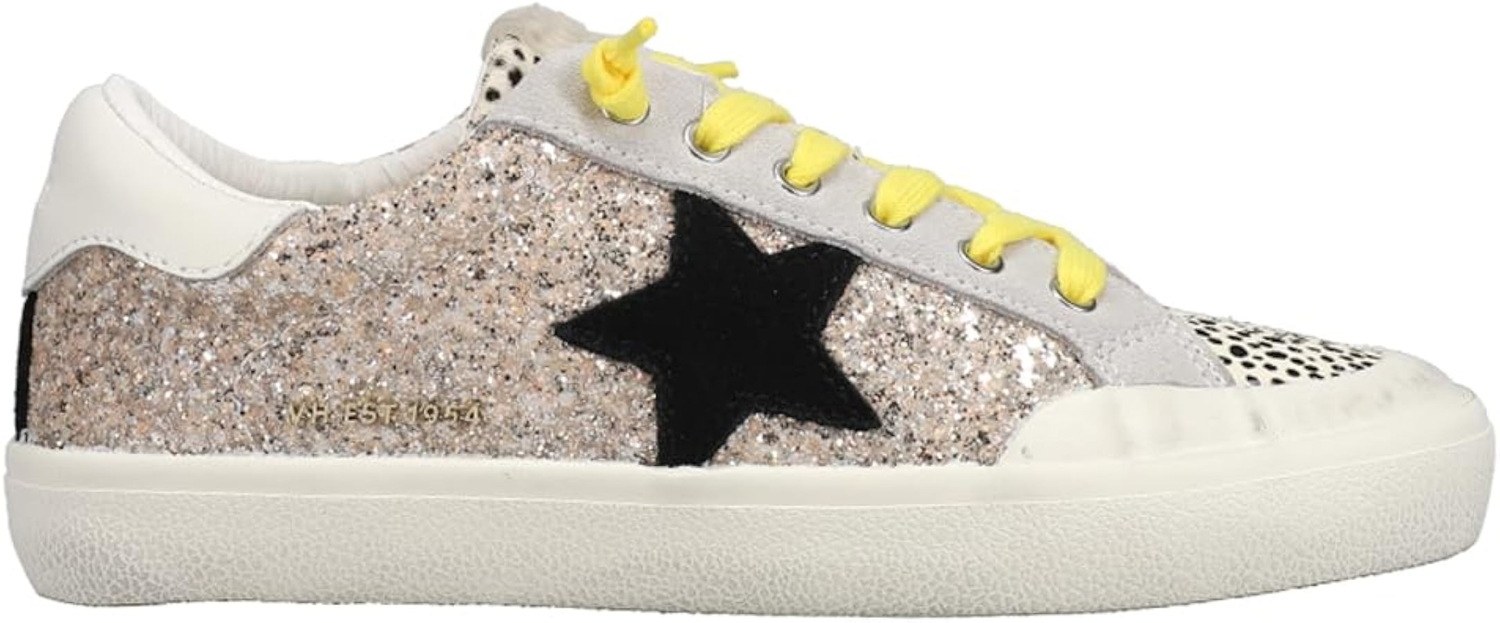 VINTAGE HAVANA Womens Inbal Sequins Slip On Sneakers Shoes Casual - Silver, White | Amazon (US)