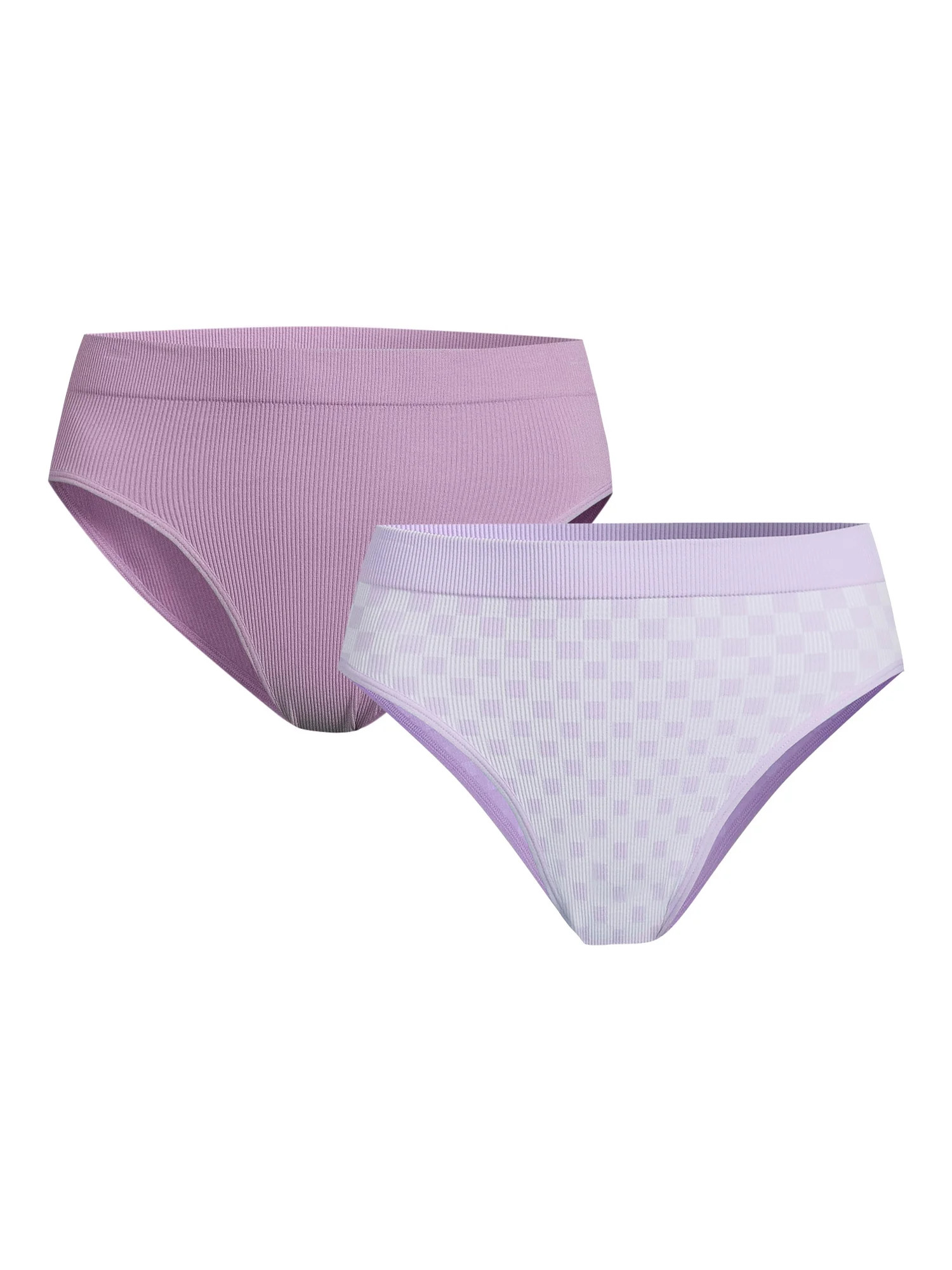 No Boundaries Women's Seamless High Cut Panty, 2-Pack - Walmart.com | Walmart (US)