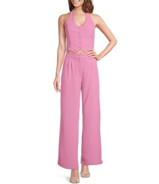 Adelyn RaeOne Piece V Halter Neckline Sleeveless Jumpsuit$128.00Be the first toWrite A Review | Dillard's
