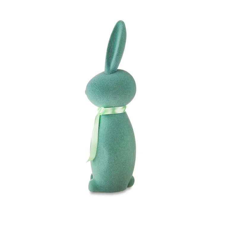 Easter Flocked Bunny Decor, Mint Green, 27 Inch, by Way To Celebrate | Walmart (US)