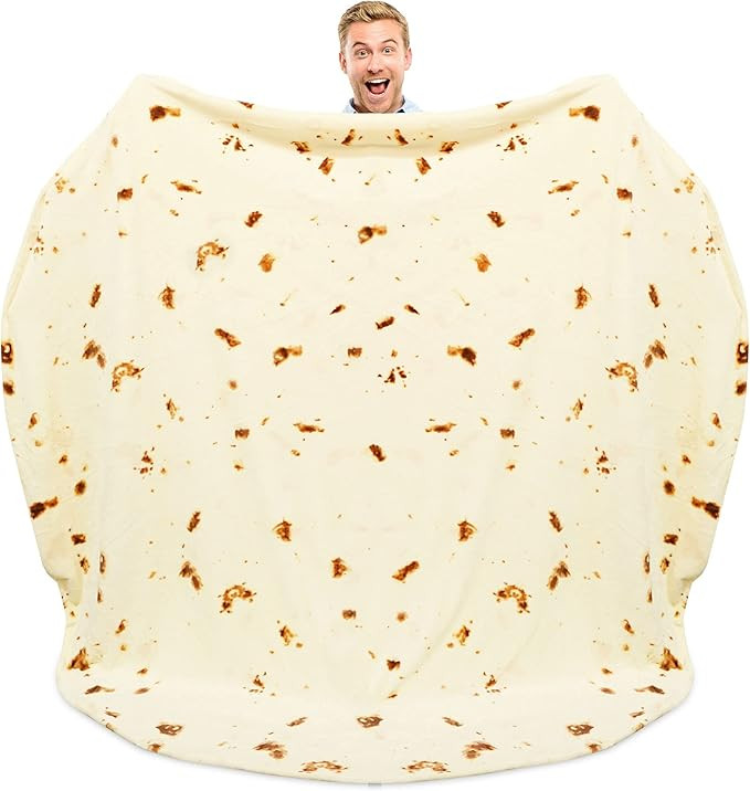 Zulay (60-80 inches) Giant Double Sided Burrito Blanket - Novelty Big Burrito Blanket for Adult a... | Amazon (US)
