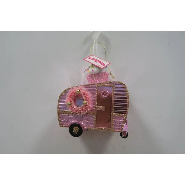 Holiday Time Shny Pink Camper Orn | Walmart (US)