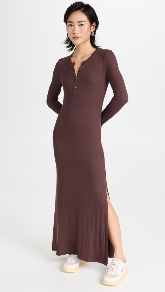 ATM Anthony Thomas Melillo Modal Rib Long Sleeve Maxi Dress | Shopbop | Shopbop
