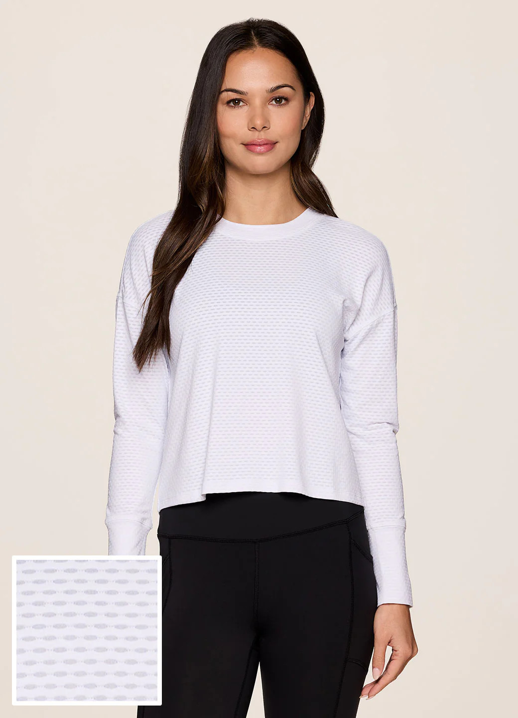 Work It Out Mesh Top White / XS | RBX Active