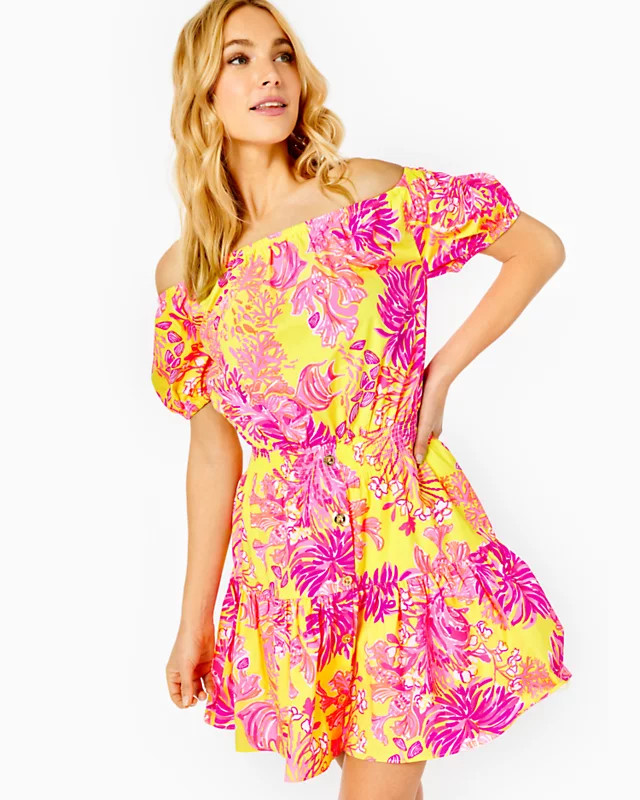 Jesiba Off-The-Shoulder Romper | Lilly Pulitzer