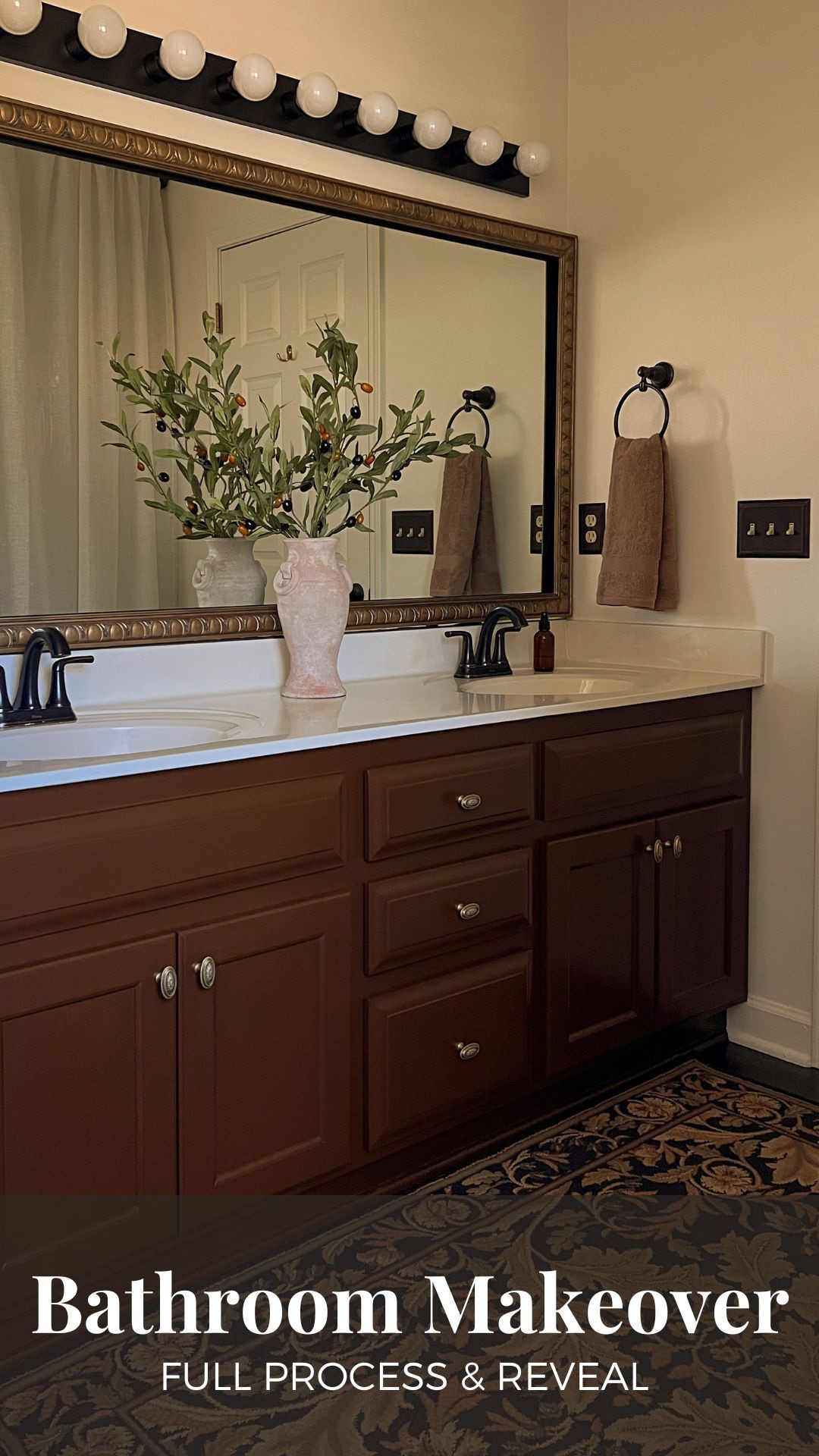 Moody Bathroom Makeover | Budget Friendly Makeover | Home DIY Project | Bathroom Design | Bathroom Accessories 

#LTKHome