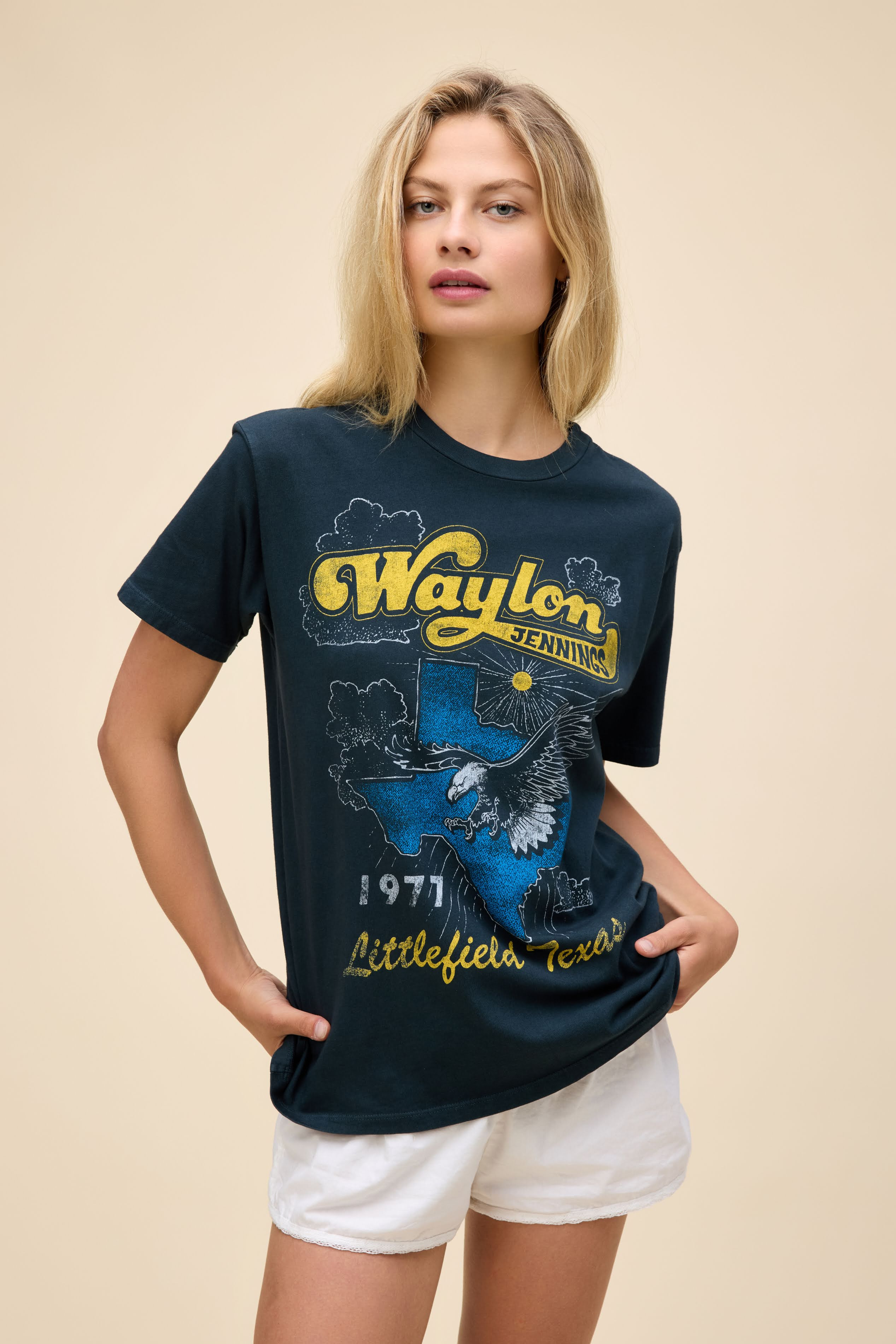 Waylon Jennings Littlefield Texas Weekend Tee | Daydreamer