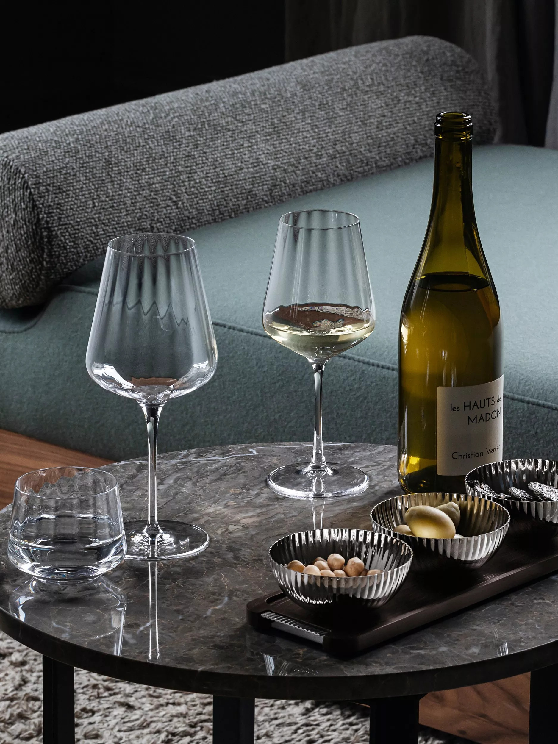 Georg JensenBernadotte Crystal White Wine Glass, Set of 6, 430ml, Clear | John Lewis (UK)