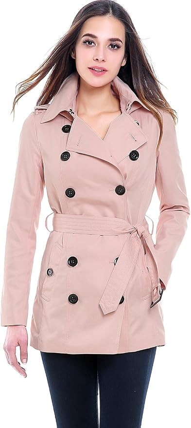 BGSD Women Tori Waterproof Hooded Short Trench Coat | Amazon (US)