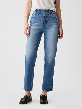 High Rise Cheeky Straight Jeans | Gap (CA)