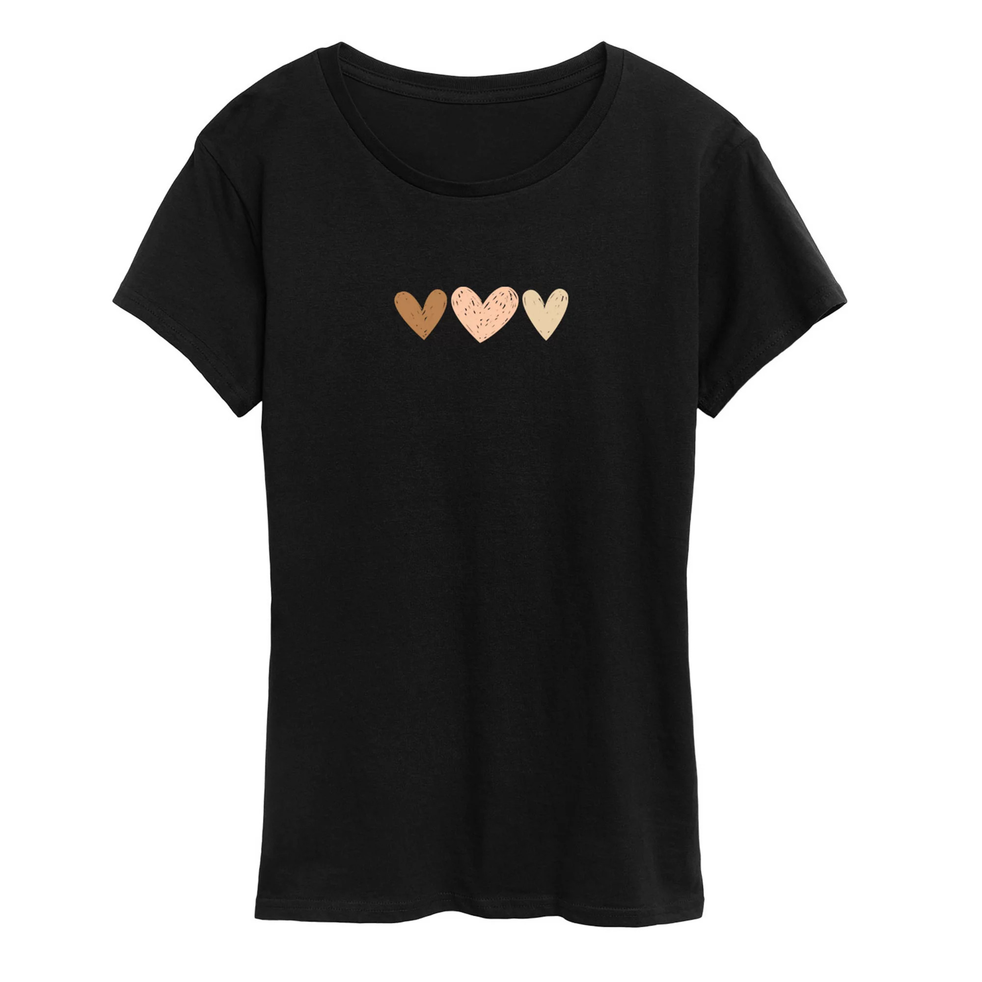 Women's Sketchy Hearts Graphic Tee | Kohl's